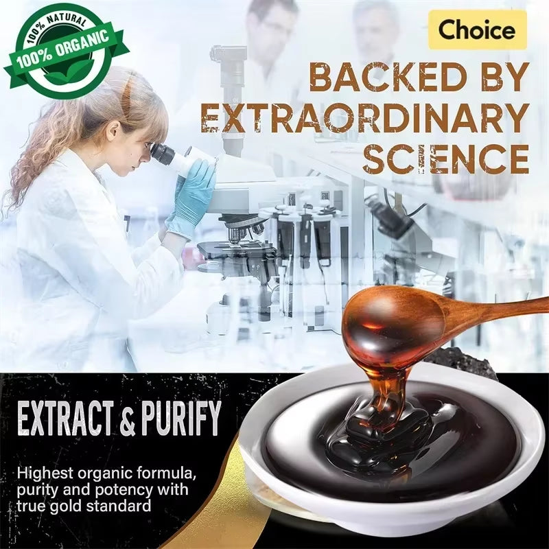 1000Mg Pure Shilajit Resin Mineral Supplements Himalaya Original with 85+ Trace Minerals Fulvic Acid for Beauty Health Wholesale