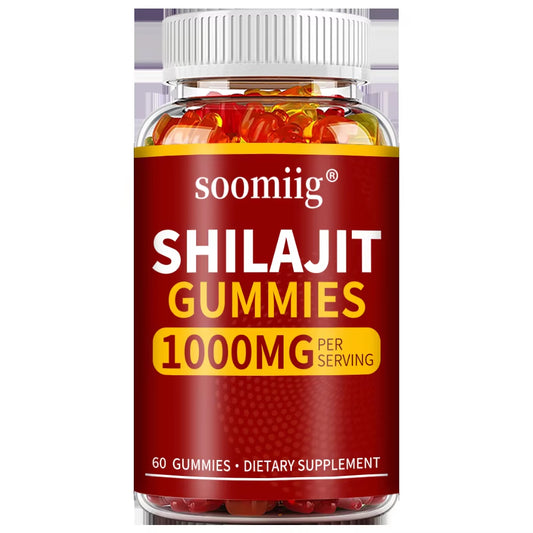 Shilajit Gummies - Stress Relief, Brain Health, Balance Blood Pressure, Blood Sugar and Anti-Aging, Urinary Tract Problems.